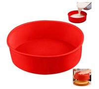 6 Inch Cake Pans- Round Silicone Nonstick Baking Mold for Layercake, Cheesecake and Chocolatecake,Desserts, Heat-Resistant, Food-Grade & Dishwasher Safe