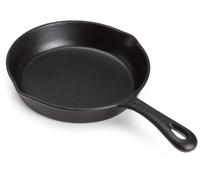 6 Inch Cast Iron Skillet with Drip Spouts - Pre-Seasoned, Oven & Grill Safe for Indoor, Outdoor, Camping Cooking
