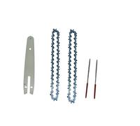 6 Inch Chainsaw Guide Bar and Saw Chain Set 37 Drive Link Electric Saw 1/4''P for Brushless Electric Saw Wood Cutter Spare Chain(1set)
