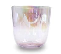 6 Inch Clear Quartz Crystal Singing Bowl, for Adjusting Emotional State, Sound Healing and Meditation, Balancing Body Chakra,Purple-432Hz
