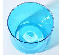 6 Inch Colored Clear Quartz Crystal Singing Bowl, Calm Mind And Ease Soul, Balancing Body Chakra, Adjusting Emotional State, With Carry Case Bag (432hz G Tone)