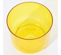 6 Inch Colored Clear Quartz Crystal Singing Bowl, Calm Mind And Ease Soul, Balancing Body Chakra, Adjusting Emotional State, With Carry Case Bag (440hz E Tone)