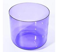 6 Inch Colored Clear Quartz Crystal Singing Bowl, Calm Mind And Ease Soul, Balancing Body Chakra, Adjusting Emotional State, With Carry Case Bag (432hz B Tone)