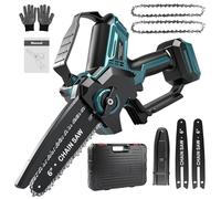 6-inch Cordless Chainsaw Brushless-Makita18V Interface(Battery not Include) | 600W Motor Electric Saw Set with 2x Saw Chains&Power Display, for BL1820B BL1830B BL1840B BL1850B BL1860B