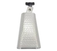 6 Inch Cowbell Metal Electroplating Dotting Cow Bell Suitable For Adults/Performers/Enthusiasts Silver Percussion Instrument