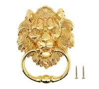 6 Inch Door Knocker Classical Vintage Retro Home Decor Wall Hanging Decoration Gate Handle Pull Door Ring Knocker Knobs for Wooden Door Chair(Gold)