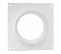 6 Inch Ducting Flange Adapter for Heating Cooling Systems - Robust Air Exhaust Coupling for Bathroom Fan & Grow Tent - White 150mm(6inch)
