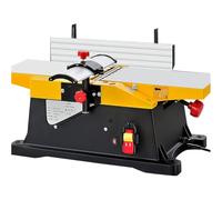 6-Inch Electric Benchtop Wood Planer, 1800W Multifunctional Jointers Woodworking Planer Benchtop Jointer, 12000R/min Speed, Adjustable Fence 90-135°, for Precision Woodworking