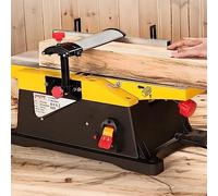 6 inch Electric Wood Planer,1800W Heavy Duty Benchtop Planer Precise Cutterhead 12000rpm,Large Aluminum Work Table for Woodworking