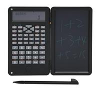 6 Inch Erasable Lcd Notebook With Foldable Design, Solar Pored 2 Pack Silent, Scientific With Nopad Foldable Design, Silent For School Meetings (Black)