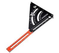 6 Inch Extendable Multifunctional Folding Triangle Ruler Carpenter Square with Base Precision Goniometer Multi-Angle Measurement Woodworking Tools
