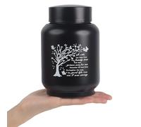 6 Inch Family Tree Memorial Urn for Ashes - Stainless Steel Cremation Urn, Engraved Keepsake with A Limb Has Fallen for Human