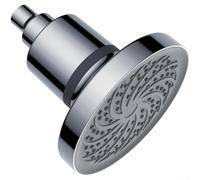 6 Inch Filter Shower Head High Pressure Rain Spray Massage ABS Material Advanced Filtration Heat Resistant Chrome Finish Easy Tool-Free Installation Silver 16x16x13.(72081 Shower Head)