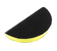 6 Inch Flexible Hand Sanding Block with Hook and Loop for Sanding Discs, Yellow Black Rubber Abrasive Pad for Woodworking for AUTO Body Drywall Craft
