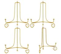 6 Inch Gold Iron Plate stand Holder Easel Display stand for Plate,Picture,Photo and more,4pcs.