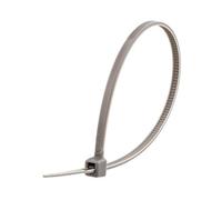6 Inch Gray Miniature Nylon Cable Tie - 100 Pack
