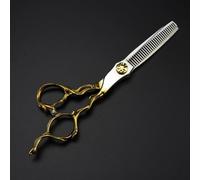 6 Inch Hair Cutting Scissors, 440c Steel Barber Shears, Professional Thinning & D Cut Hairdresser Scissors Set with Storage Bag - Perfect for Salon & Home Use Thinning Scissor Q