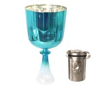 6 Inch Handheld Quartz Singing Bowl, Professional Seven-Tone Tuning Bowl, With Carry Case And Suede Mallet, For Sound Healing Meditation Yoga(B4 tone,432hz)