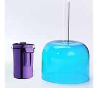 6 Inch Handle Clear Quartz Singing Bowl, For Stress Relief, Buddhist Sound Therapy, Meditation Prop, Relieves Fatigue And Anxiet, Professional Seven-Tone Tuning Bowl(A4 tone,432hz)