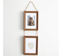 6 Inch Hanging Picture Frames, Creative Dual Picture Frame For Kids, Picture Frame Displays Photos For Wall Decor(B)