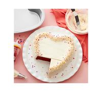 6 Inch Heart Cake Pan Aluminum Heart Shaped Baking Pans for, Birthday Party - Nonstick Cake Mold for Oven, DIY Desserts