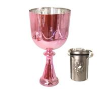 6 Inch Hollow Handheld Quartz Crystal Singing Bowl, Professional Seven-Tone Tuning Bowl, For Sound Healing, Meditationv, With Carry Case And Stick(G4 tone,432hz)