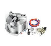 6 Inch Hollow Pneumatic Chuck Vertical 3 Jaw Pneumatic Chuck Suitable for Drilling Machine Machine Platform
