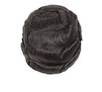 6 inch Human Hair Topper for Men, Replacement System 8x10" All PU Toupee Hairpiece(2)