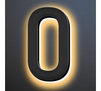 6 Inch Illuminated House Numbers For Outside, Backlit LED Home Address Signs, LED Address Lights For House, Light Up House Number Sign For Outdoor,0