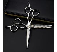 6 Inch Japan 440C Colored Gems Hair Cutting Shears - Upscale Scissors for Stylists and Barbers
