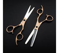 6-Inch Japan 440C Steel Hairdressing Scissors & Thinning Shears Set with Storage Bag - Salon-Grade Precision Tools(Set)