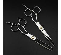 6-Inch Japan 440C Steel Hairdressing Scissors & Thinning Shears Set with Storage Bag - Salon-Grade Precision Tools(Set)