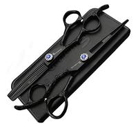 6-Inch Left Handed Hairdresser Hairdresser Scissors Set(6 Inches, 2 Pieces-E)