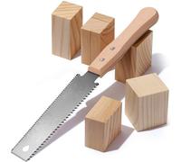 6-inch Manual Saw, Double-Edged Saw Woodworking Tool, Wooden Handle, Sharp and Lightweight, Suitable for Woodworking