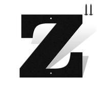 6 Inch Matte Black Rustproof House Numbers Letters,Heavy-Duty Metal Address Numbers for House,Weatherproof 0-9 Numbers & A-Z Outdoor Metal Letters Full Set for Door,Gate,Mailbox(Z)