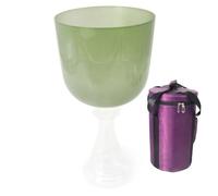 6 Inch Meditation Crystal Singing Bowl, Transparent Colorful Dazzling Design, With Carry Case Bag And Mallet, For Healing Mindfulness Meditation Yoga Sound Baths(A4 tone,440hz)