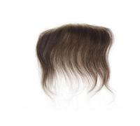 6 inch Men Forehead Hairpieces, HD Invisible Lace front V Style Skin PU Hair Toppee(16x2cm,4)