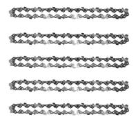 6 Inch Mi&ni Steel Chainsaw Chain Electric Electric Saw Accessory Replacement Electric Chain Saw Chain(5pcs)