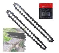 6 Inch Mini Chainsaw Chain, 6" Replacement Chains for Mini Chainsaw Cordless Brushless Mini Chainsaw 6-Inch, Portable Handheld Electric Chainsaw - 2 PCS