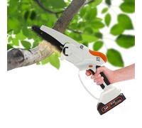 6 Inch Mini Chainsaw Cordless 1500mAh Battery and Charger 550W Electric Chain Saw for Wood Cutting Tree Trimming Portable Hand Chainsaw - Max. 13cm Cutting