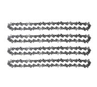 6 Inch Mini Chainsaw Replacement Chain, 37 Drive Segments 1/4 Pitch, for Cordless Portable Saws - 4Pcs or 2 Guide Plates A