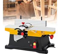 6 Inch Multi-Function Woodworking Bench Jointer, Heavy Duty, 1800W Electric Wood Planer, 12000R/min, 3mm Cutting Depth Power