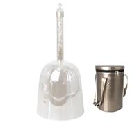 6 Inch Perfect Pitch Handle Crystal Singing Bowl Chakra Bowl, For Stress Relief, Buddhist Sound Therapy, With Mallet And Travel Carrying Bag(B4 tone,432hz)