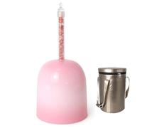 6 Inch Perfect Pitch Handle Crystal Singing Bowl Chakra Bowl, With Mallet And Travel Carrying Bag, For Stress Relief, Buddhist Sound Therapy(E4 tone,440hz)