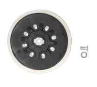 6 Inch Polishing Disc with 17 Holes | ABS Hook Loop Sanding Pad for Auto Detailing/Furniture Polishing/Hardware Finishing | Sturdy Backing Pad with Particle Removal