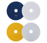 6 Inch Polishing For Pads for Granite, Marble, Concrete, Limestone 2 Pcs Resin Grinding Discs with Grit 30# & 50# for Fast Results (Grit 50+ Grit 100)