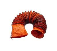 6 Inch PVC 16 FT Flexible Duct with Adjustable Rope and D-Shaped Rings, Suitable for Free Hanging and Blower Exhaust Fan Support(700mm)