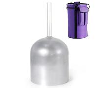 6 Inch Quartz Handle Singing Bowl, With Percussion Hammer & Backpack, For Meditation And Stress Relief, Mindfulness, Ear Cleansing(E4 tone,440hz)