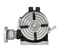 6 Inch Rotary Table, Horizontal & Vertical Rotary Indexing Table with Dividing Plates Set, 4-Slot Precision Rotary Worktable for Milling Machine Lathe Workshop Machining