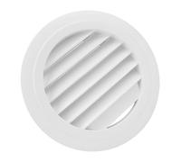 6 Inch Round Soffit Vent Cover 150mm ABS Wall Ceiling Mount with Slant Louver Grille Easy Maintenance Sturdy Weather Resistant for HVAC System